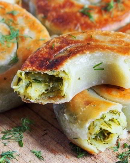 Рецепт лепешек с зеленью
