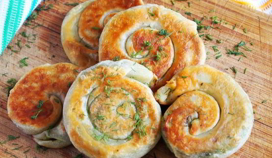 лепешки с зеленью