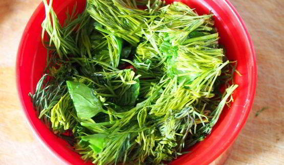 лепешки с зеленью