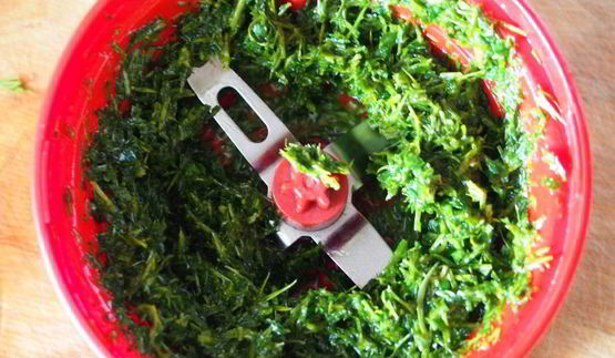 лепешки с зеленью