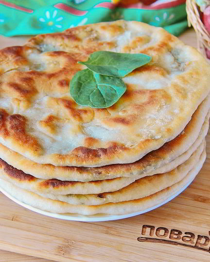 Рецепт лепешек со шпинатом и грибами
