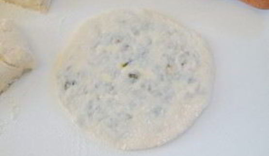 лепешки со шпинатом и грибами