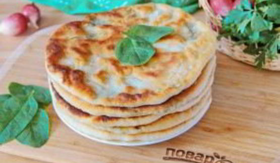лепешки со шпинатом и грибами