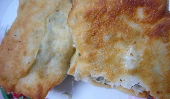 пита с риккотой и укропом