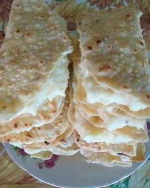 Татарские лепешки с картошкой Кыстыбый