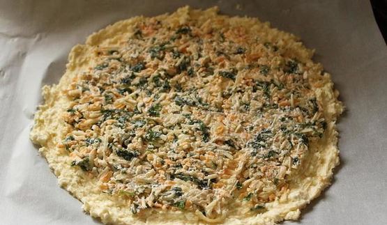 творожная лепешка с начинкой из сыра
