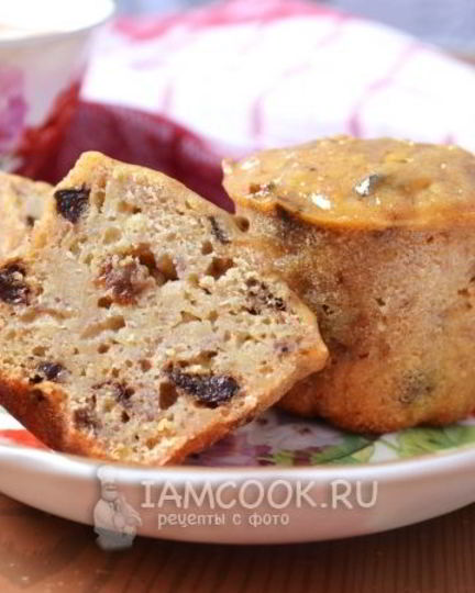 Рецепт бананова-яблочных маффины