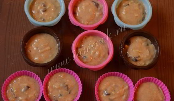 бананово-яблочные маффины