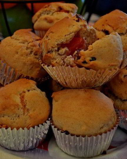 Рецепт клюквенно-мармеладных маффины