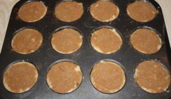 маффины на кислом молоке с яблоками