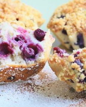 Маффины с черникой