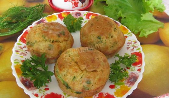 маффины с кабачком и сыром