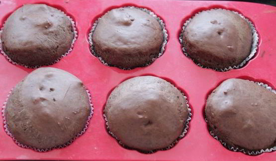 маффины с зефирным кремом