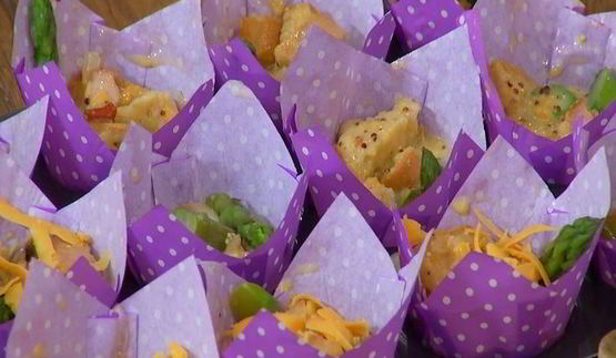 маффины со спаржей и горчицей