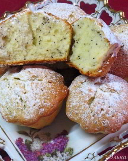 Рецепт маковых маффинов с лимонным соком