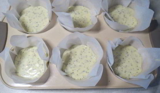 маковые маффины с лимонным соком