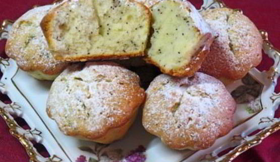 маковые маффины с лимонным соком