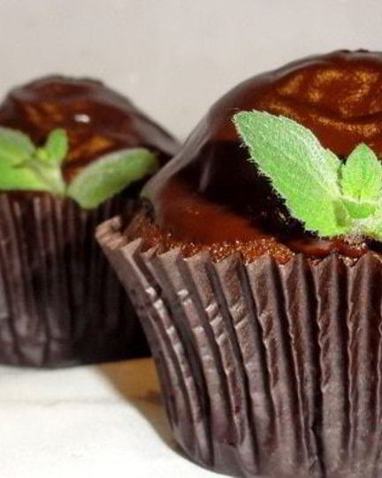 Рецепт шоколадна-мятных маффины