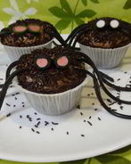 Шоколадные маффины Паучки