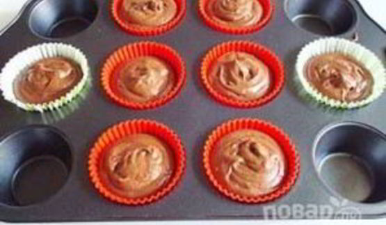 шоколадные маффины с какао