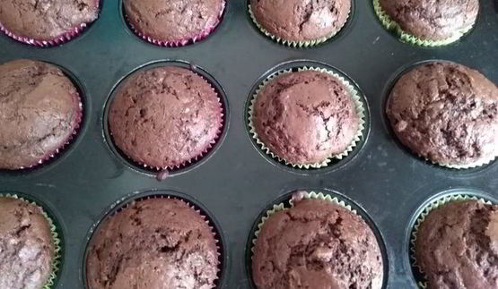 шоколадные маффины с цукини