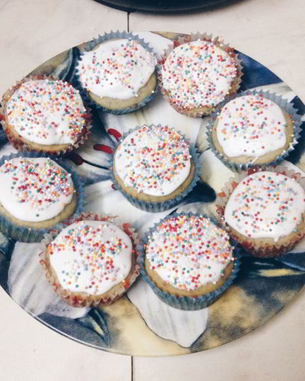 Рецепт сладких маффинов с глазурью