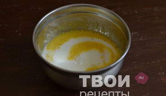 манник с яблоками