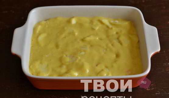 манник с яблоками