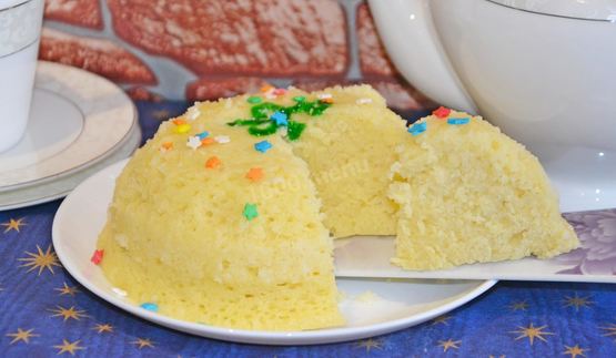 манник в микроволновке на кефире быстро и вкусно