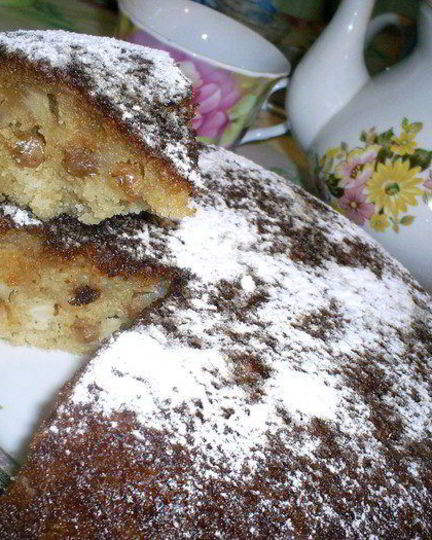 Рецепт нежного манника с яблоками и изюмом