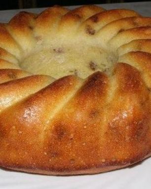 Простой манник на кефире без муки