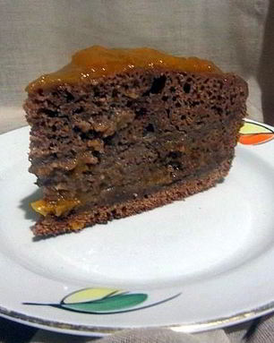 Шоколадный манник на кефире в мультиварке