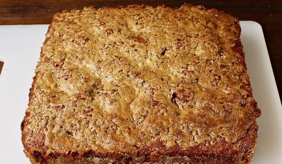 шоколадный манник с халвой