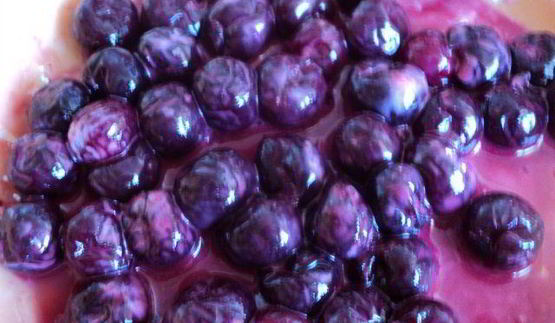 шоколадный манник с вишней