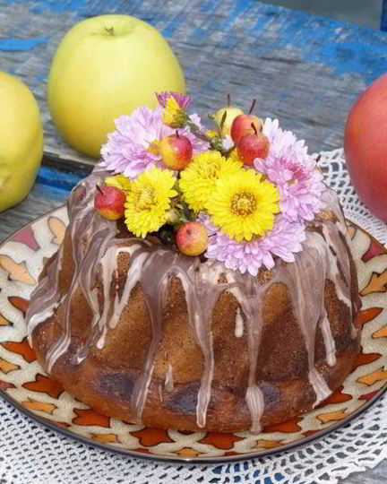 Рецепт яблочного манника