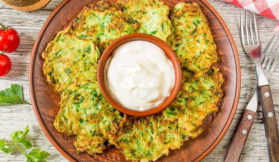 кабачковые оладьи