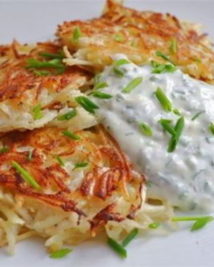 Рецепт картофельных оладий с пастернаком