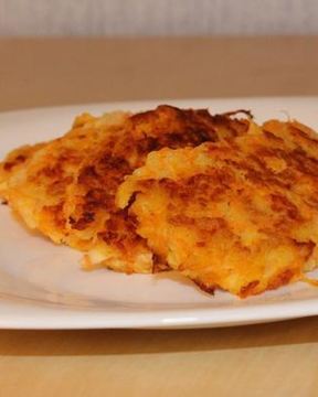 Морковно-яблочные оладьи