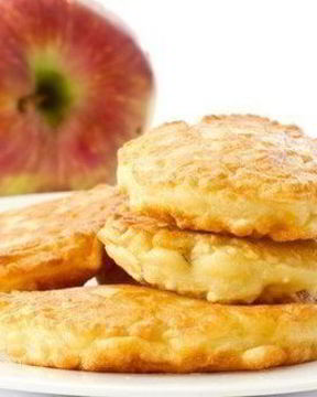Оладушки с яблоком на кефире