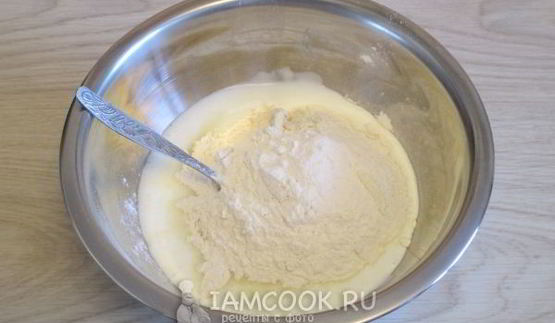 оладьи без яиц с ягодами