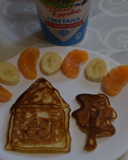 Рецепт оладий домик в деревне