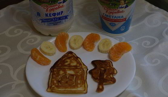 оладьи домик в деревне