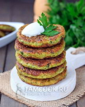 Оладьи из кабачков без яиц