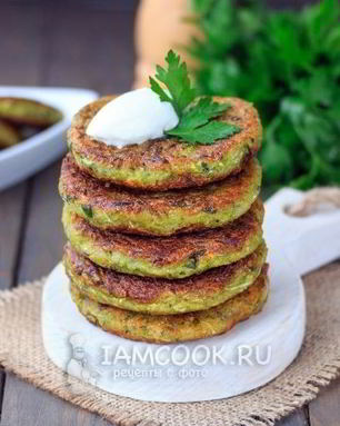 Оладьи из кабачков без яиц