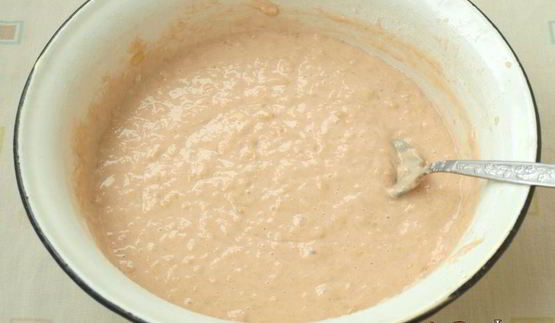 оладьи с грушами и бананом