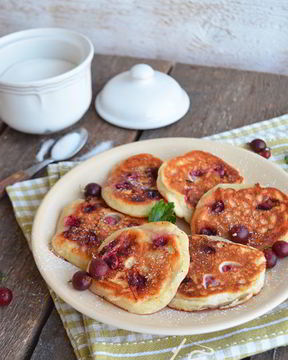 Оладьи с крыжовником