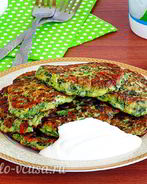 Оладьи с зеленым луком