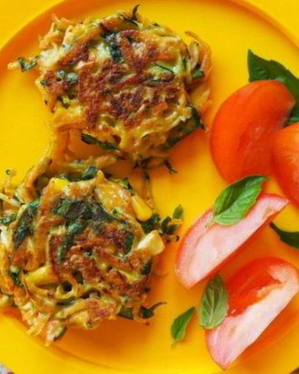 Рецепт овощных оладий