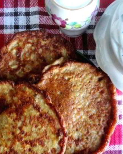 Рецепт печеночных оладий с сыром