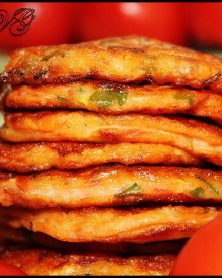 Рецепт помидорно-кабачковых оладушки